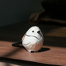 创意肥啾小鸟可爱手工摆件园艺院子庭院花园家居装饰品树脂工艺品