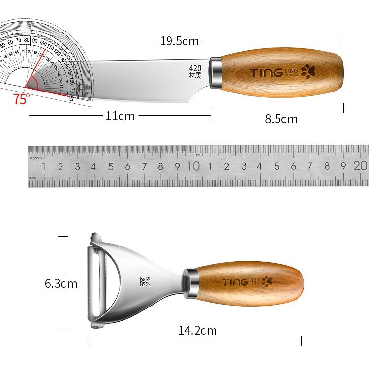 304 cuchillo de acero inoxidable cuchillo de frutas doméstico cuchillo de cocina cuchillo de frutas multifuncional cuchillo de frutas