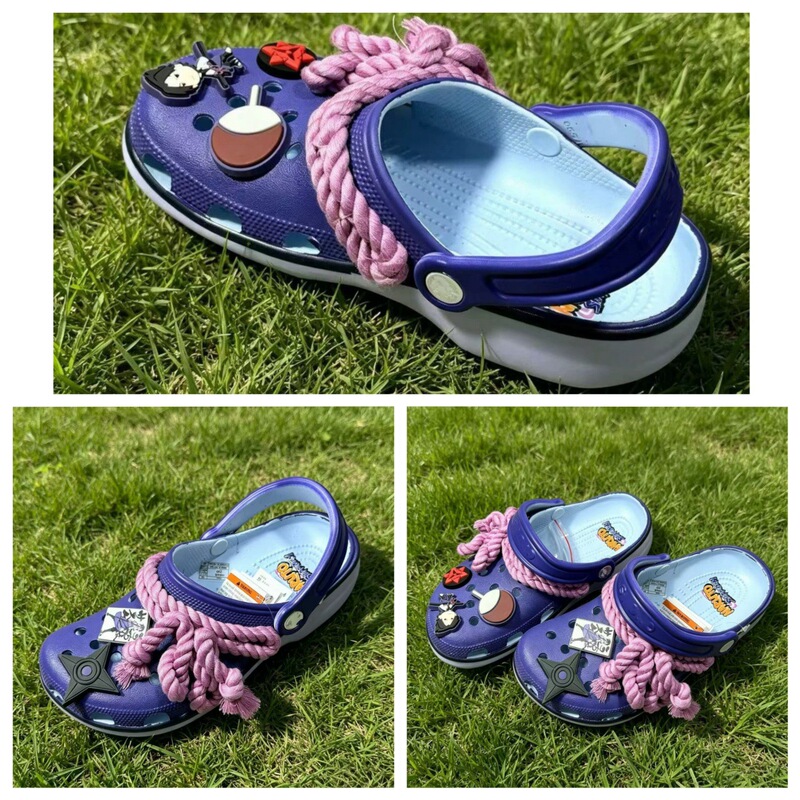 Summer Naruto Collaboration Clogs for Men and Women, Couple Slippers, Outdoor Beach Non-Slip Wear-Resistant Sandals
