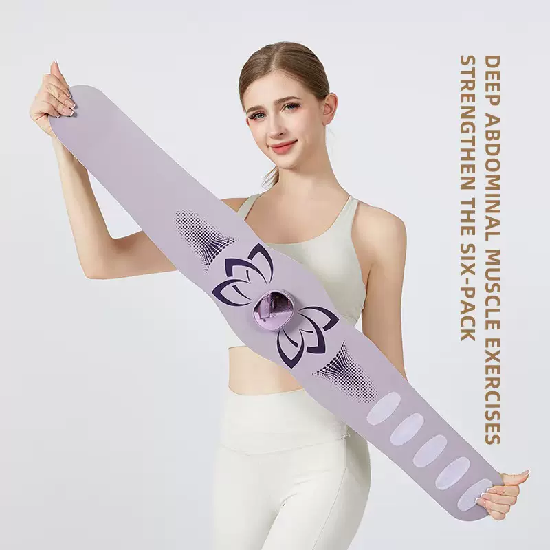 多功能微电流腹部按摩健身带EMS电动脉冲按摩仪跨境热敷按摩腰带