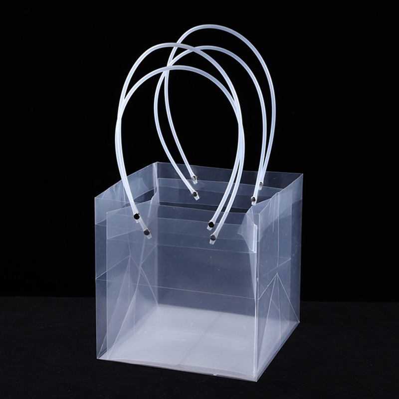 塑料半透明不怕水镜面流延烫金皮管购物礼品袋PP手提袋烫金工艺