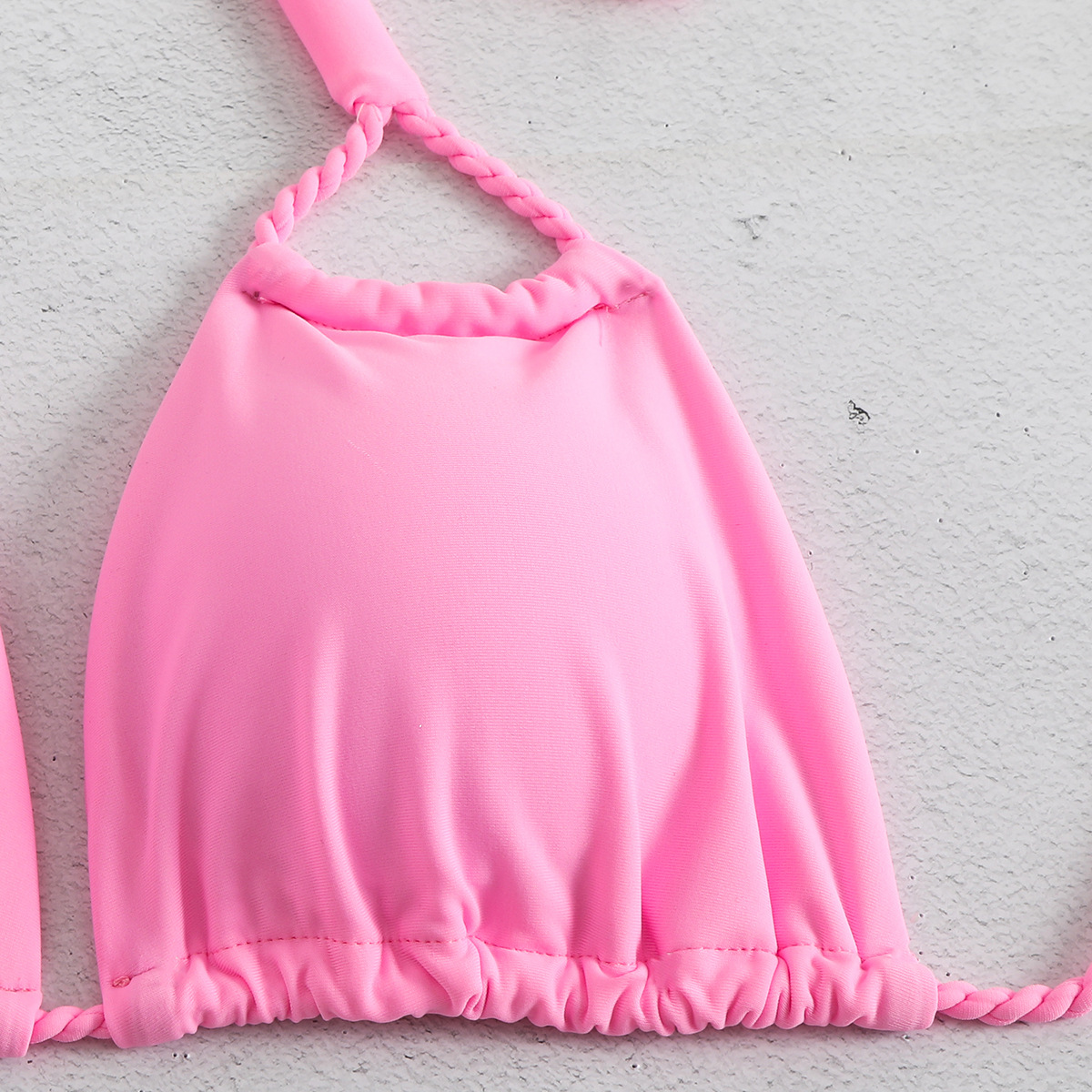 2 Pieces Set Quantity Women's Solid Color 2 Pieces Set Bikinis Swimwear