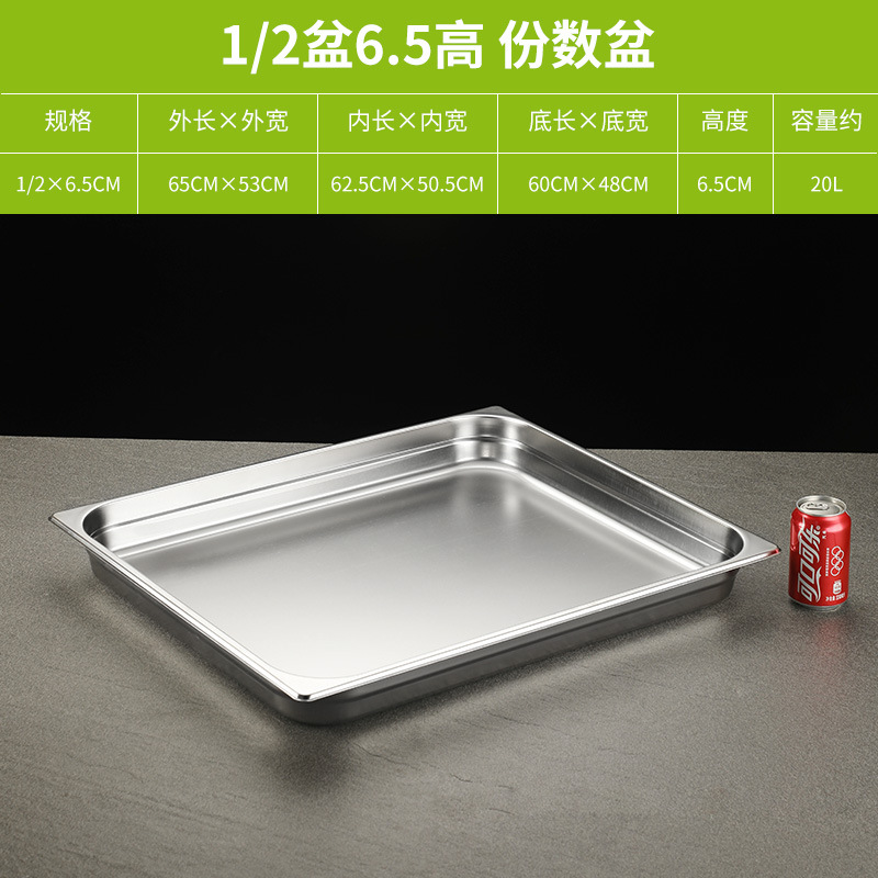 Contenedor Gastronómico de Acero Inoxidable, Grado Alimenticio, Rectangular, para Restauración y Comida Rápida