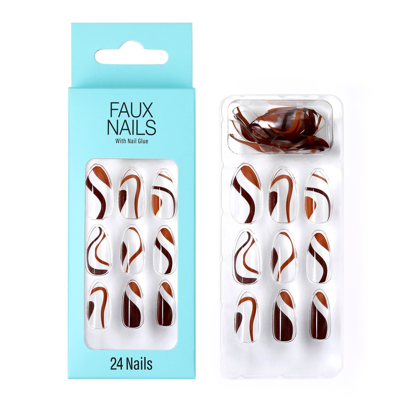 24 Pieces of 2022 New Transparent French Fake Nails Export Adult Fake Nails Nail Patches 24 Pieces of 2022 New Transparent French Fake Nails Export Adult Fake Nails Nail Patches