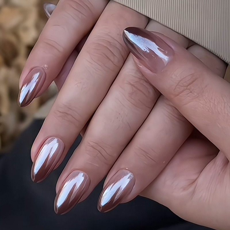Cross-Border Hot-Selling Wearable Nails, Electroplated Gel Soft Nails, Press-On Fake Nails, Gradient Nail Stickers, Wearable Nail Pieces, 24 Pieces Cross-Border Hot-Selling Wearable Nails, Electroplated Gel Soft Nails, Press-On Fake Nails, Gradient Nail Stickers, Wearable Nail Pieces, 24 Pieces