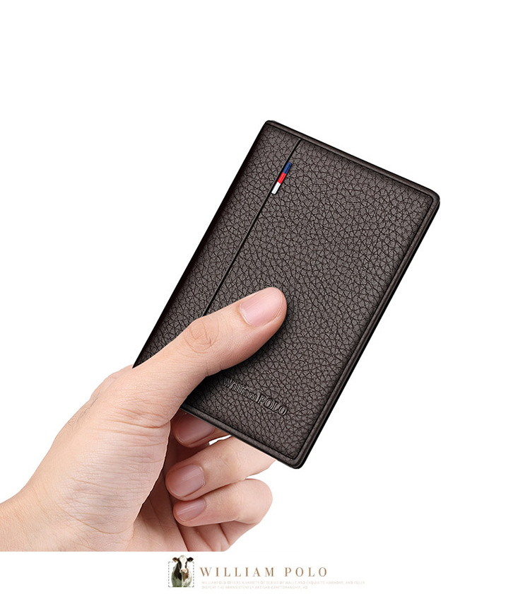 Ví card holder nam da bò Emperor Paul – thẻ đựng thẻ da bò cao cấp chi tiết 13