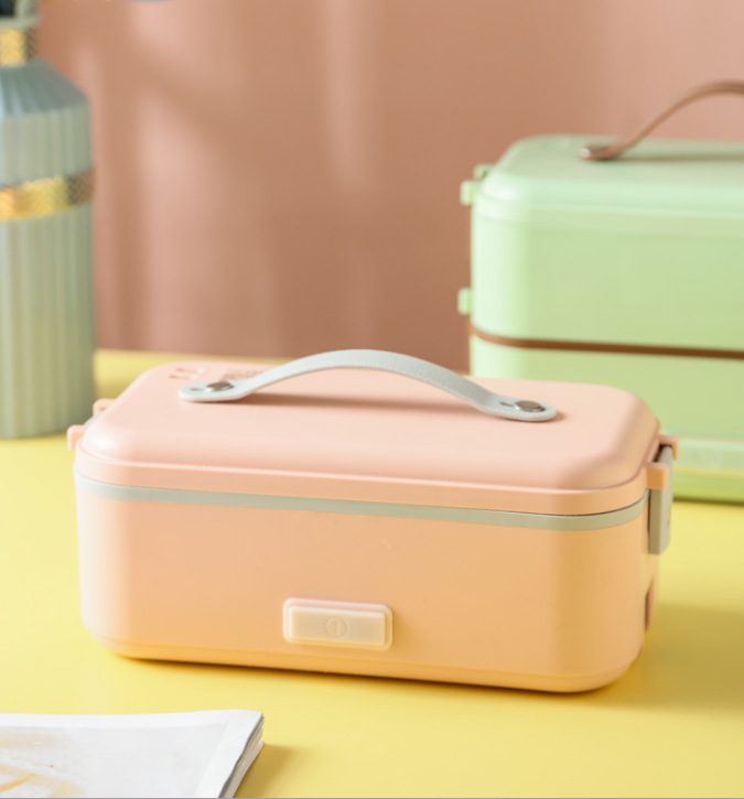 220V110V电热饭盒 加热保温蒸煮饭盒 Electric cooking lunch box|ms