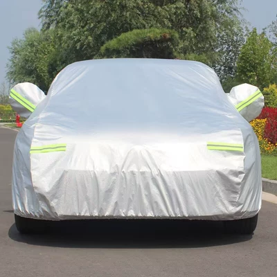 Car clothing — Oxford Cloth Polyester Taffeta Car Cover - 420d-oxford-cloth-silver