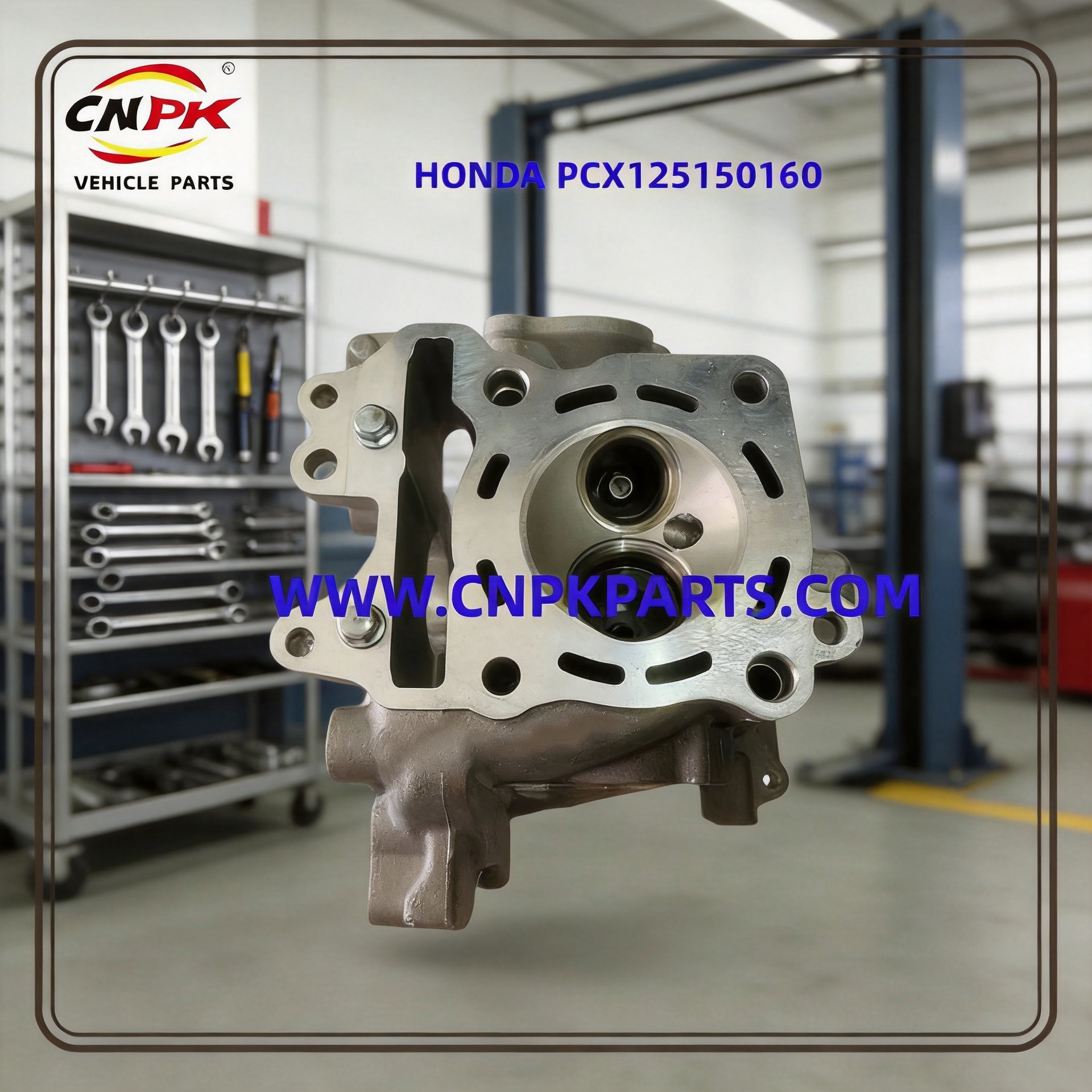PCX125 PCX150 PCX160 engine cylinder head assembly, water-cooled scooter replacement parts, for international markets