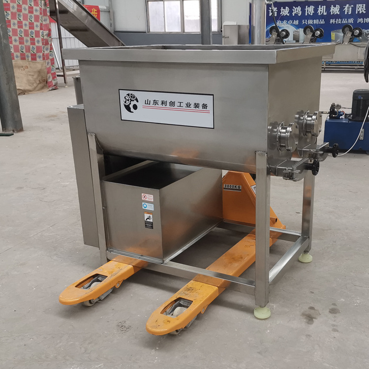 虾滑肉丸全自动拌馅设备 红肠馅料真空拌馅机 不锈钢真空拌馅机