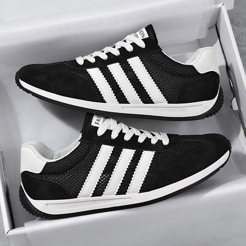 Spring Agan Men's Shoes Breathable Retro Sporty Casual White Shoes Men Breathable Soft Sole Sporty Trendy Shoes