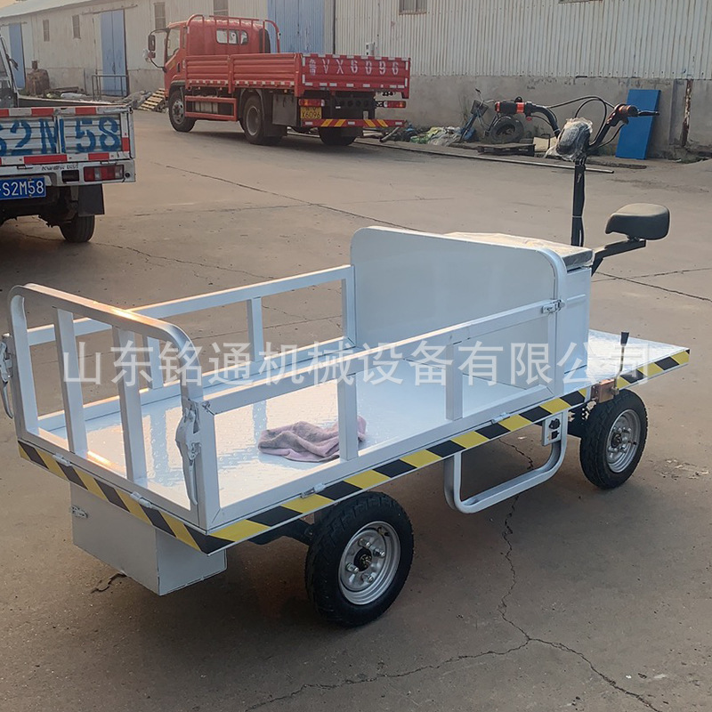 电动工具搬运车手扶式推车四轮平板车超市搬货车省力便携电动搬运