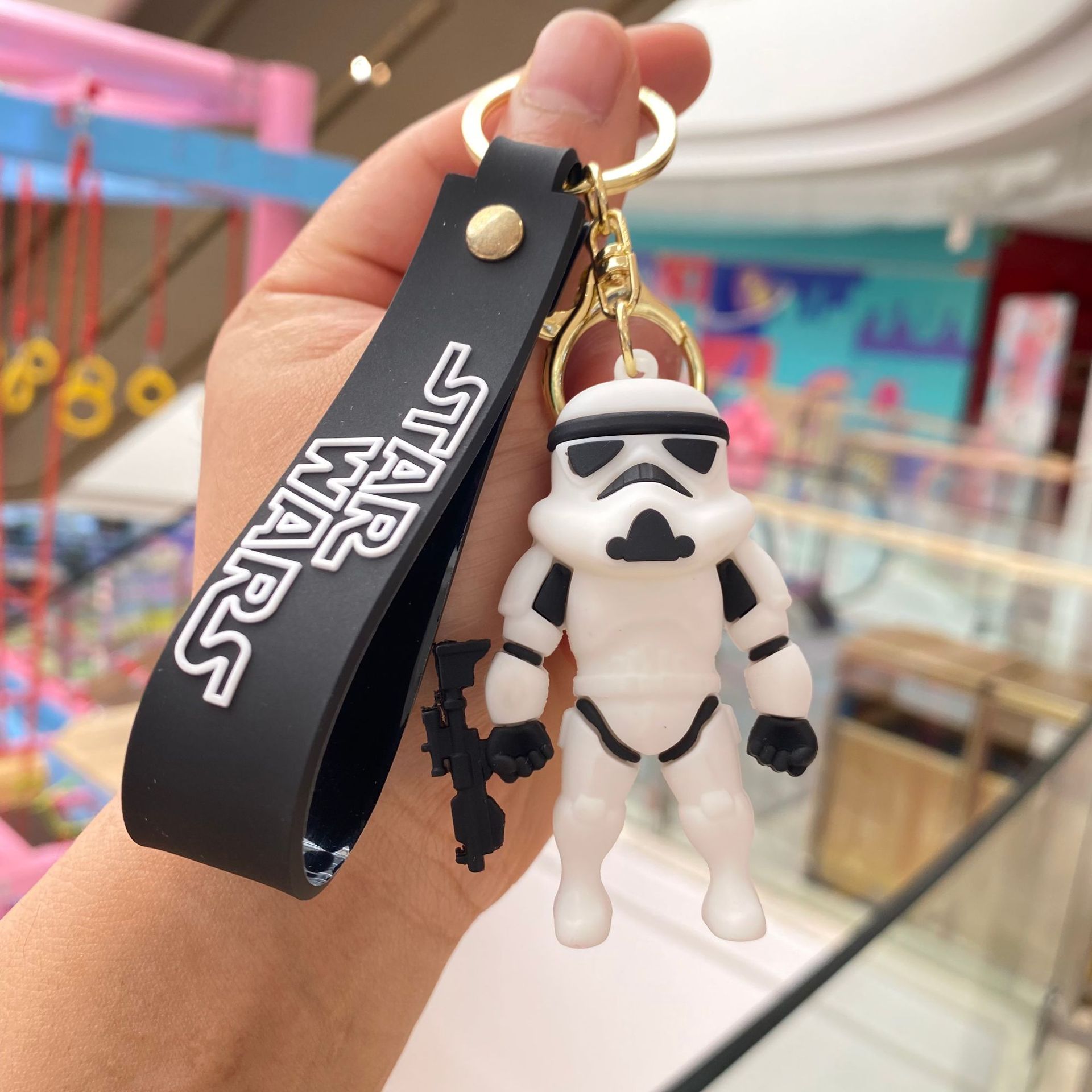 Transfronteriza Star Wars llavero personalidad Yoda tridimensional muñeca de dibujos animados mochila colgante adornos pequeño regalo al por mayor