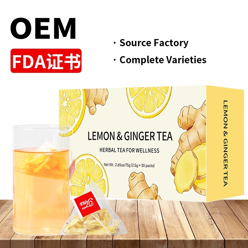 Cross-Border Product Lemon Ginger Tea, a Popular Cross-Border Item on Amazon, Direct from the Source Factory