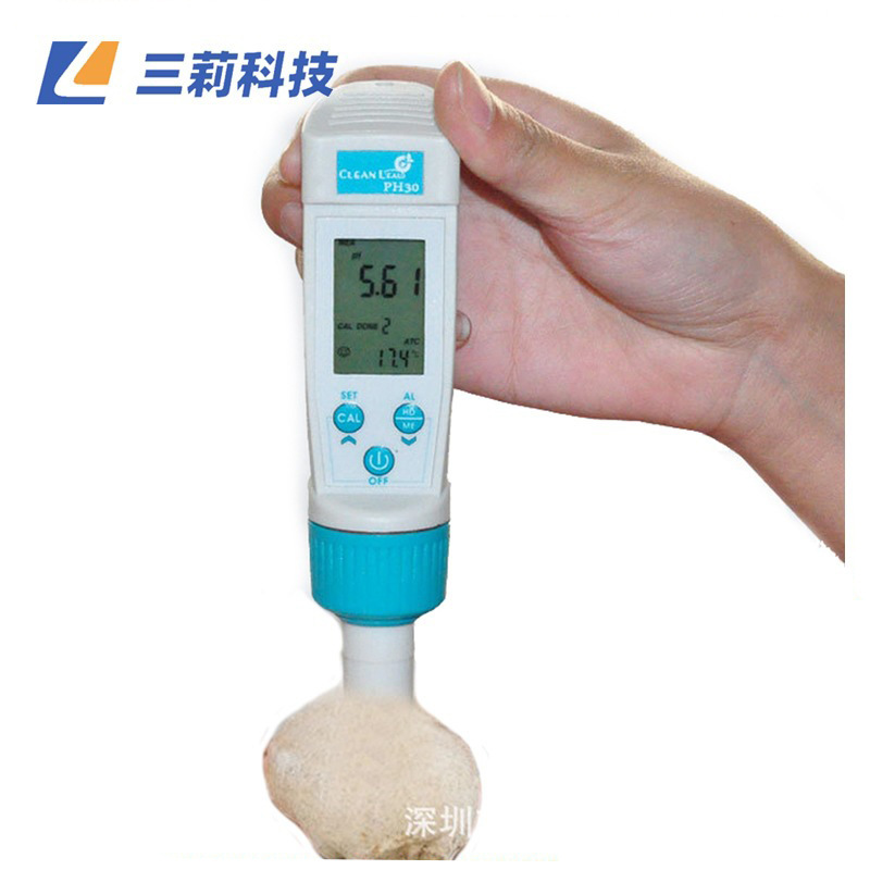 面团PH计馒头老面检测酸碱度测试仪进口便携式PH平面笔式酸度计