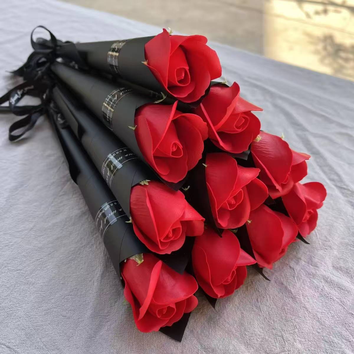 Cross-Border Hot-Selling Single Rose Artificial Soap Flower 520 S