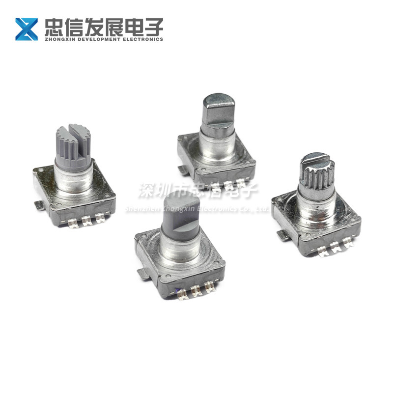 EC11 SMD/ピンロータリーエンコーダハンドル長さ 11 ミリメートルデジタルポテンショメータ 5 ピンスイッチ付き 15 パルス|undefined