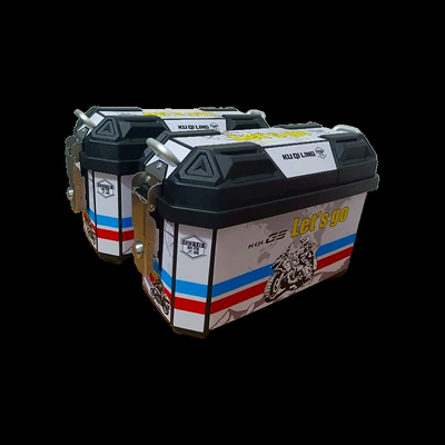 Waterproof, Thickened and Drop-Resistant, Electric car tail box - 25l-sticker-no-4-white-tailstock-model-integrated-bracket