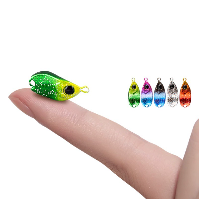 TWM Creek Тигр конский рот блесток микро-объект мини-приманка Luya поддельная приманка ручей белый полосатый клюв бионическая приманка из железной пластины