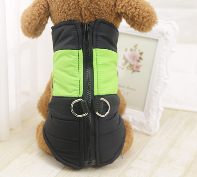 Liquidación de ropa de invierno para mascotas de algodón acolchado con hebilla de tracción perros grandes, medianos y pequeños perro gato ropa suministros al por mayor