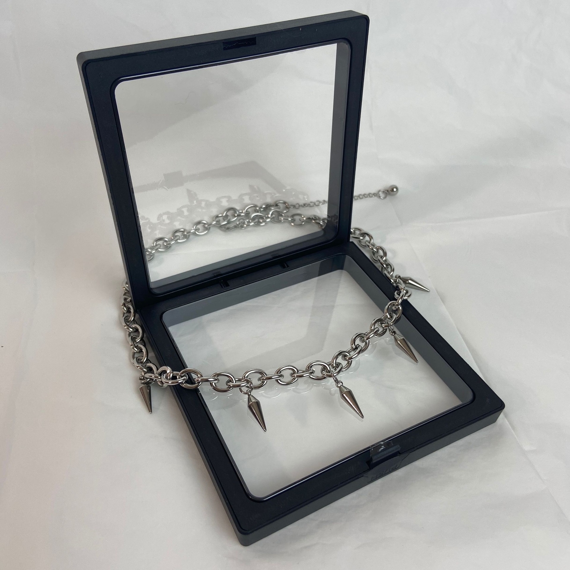 40g Weight Necklace Classification Unisex Hip-Hop Punk Necklace Geometric Titanium Steel Tassel Men Pendant Necklaces