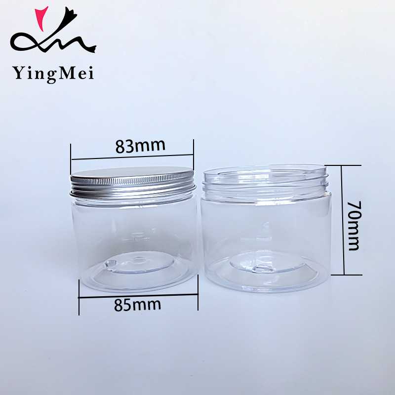 批发83牙280ml透明pet塑料罐空罐糖果罐零食密封储物罐糖果巧克力