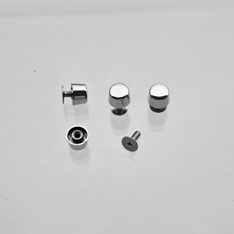 Accesorios metálicos rectangulares de placa de bloqueo doble D gancho de tornillo de bloqueo arco pequeño platino Kelly bolso de mujer tornillo de clavo