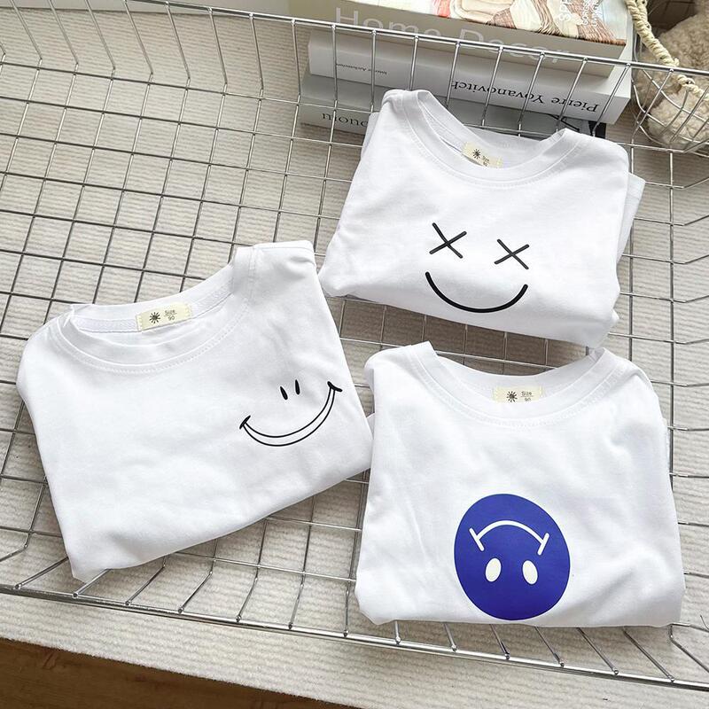 Children's Cotton Soft Long-sleeved T-shirt 25 Spring and Autumn New Boys Baby Simple All-match Crewneck Top Base Shirt
