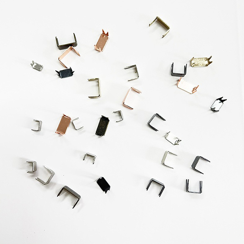 Four-corner code lower stop claw-shaped tail stop four-claw upper and lower stop claw-shaped lower stop zipper stop teeth silver black iron Four-corner code lower stop claw-shaped tail stop four-claw upper and lower stop claw-shaped lower stop zipper stop teeth silver black iron
