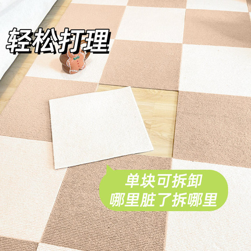 Adhesive Area Rugs Living Room Self-Adhesive No-Adhesive Rugs Children's Bedroom Floor Anti-Slip Mat Baby Crawling Mat Wholesale