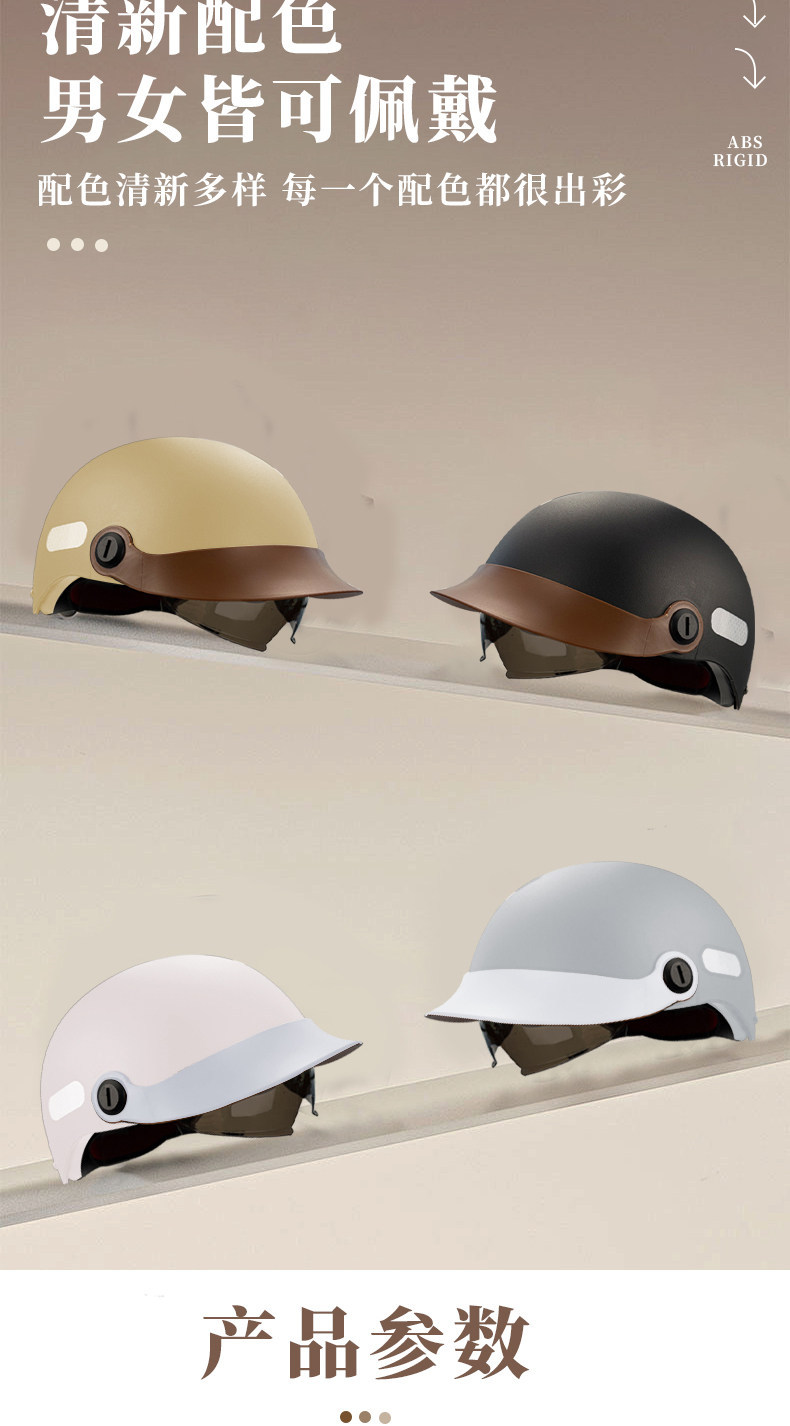 New National Standard 3C Certified Electric Motorcycle Helmet for Men and Women, Suitable for Summer Use, Does Not Put Pressure on the Head, Universal for All Seasons, Safety Helmet