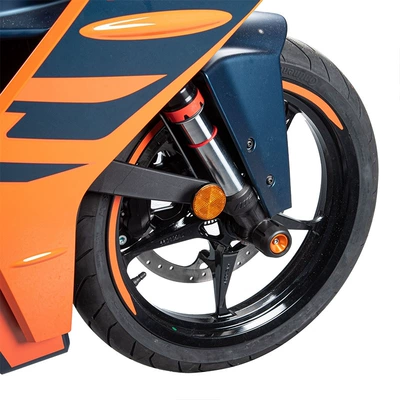 Suitable for Ktm Rc125 Rc390 2022-2024 Modified Motorcycle Front and Rear Wheel Anti-Fall Rubber Protection Ball