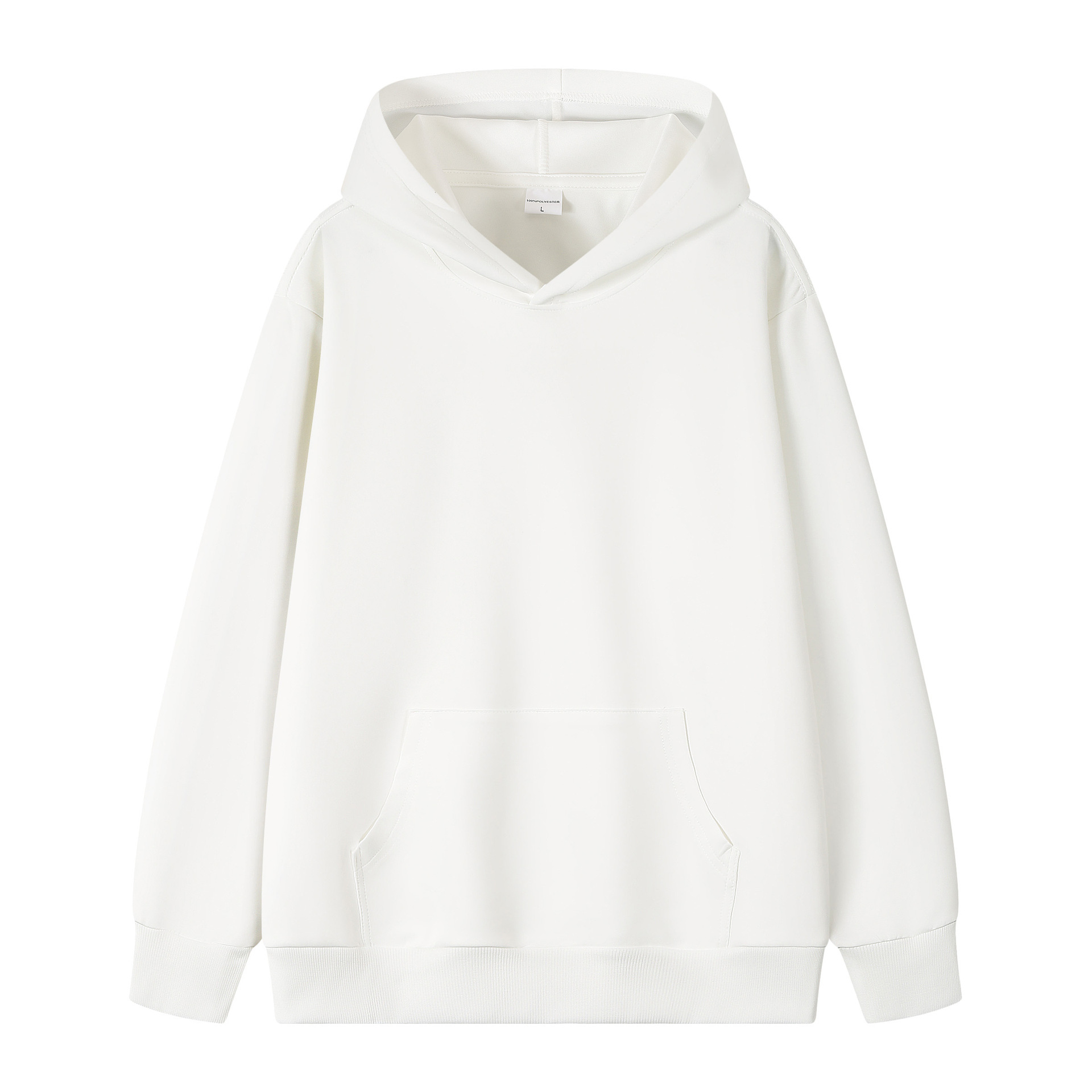 320 gramos de hombros sueltos camiseta encapuchada de color sólido chaqueta de equipo personalizada camiseta publicitaria de manga larga logo personalizado