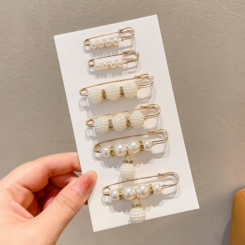 Falda con hebilla de cintura de perlas, circunferencia de cintura grande, cambio de artefacto, hebilla anti-luz, ropa, broche de diseño fijo