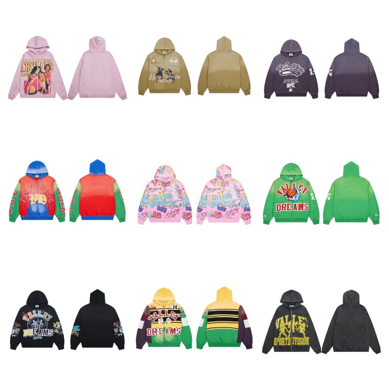 Cross-Border American Street Fashion Brand Trendy Patchwork Embroidered Vintage Print Cardigan Hoodie Sweatshirt* Cross-Border American Street Fashion Brand Trendy Patchwork Embroidered Vintage Print Cardigan Hoodie Sweatshirt*