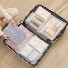 旅行収納袋服下着靴透明防水防塵収納袋スーツケース携帯整理分注袋