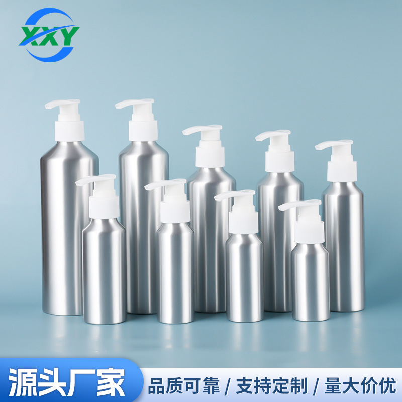 Supply of Multi-Capacity Threaded Pump Aluminum Dispensing Aluminum Cans, Travel Portable Aluminum Bottles for Shampoo, Hand Sanitizer, and Body Lotion Supply of Multi-Capacity Threaded Pump Aluminum Dispensing Aluminum Cans, Travel Portable Aluminum Bottles for Shampoo, Hand Sanitizer, and Body Lotion