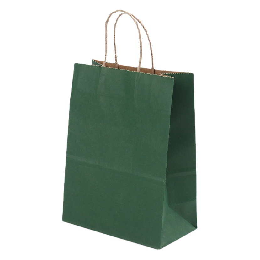 Bolsa de papel Kraft Bolsa de papel para envolver regalos Bolsa de papel Postre Panadería Leche Té para llevar Bebidas Bolsas Logotipo personalizado