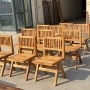 加尔茶室竖条庭院餐椅