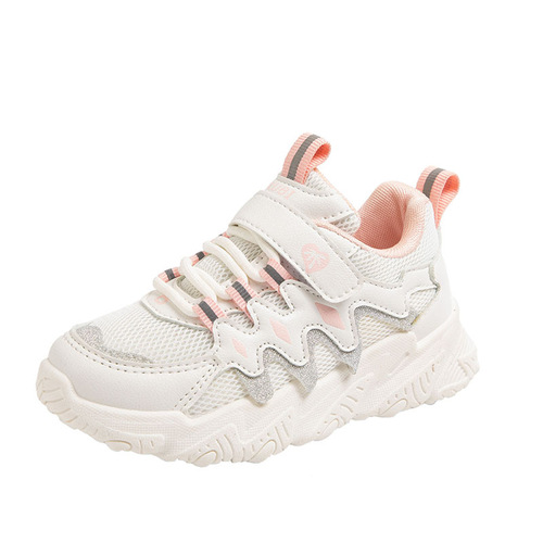 New style sports shoes for boys and girls  spring and autumn comfortable and breathable running shoes for middle and large children, casual shoes, student shoes