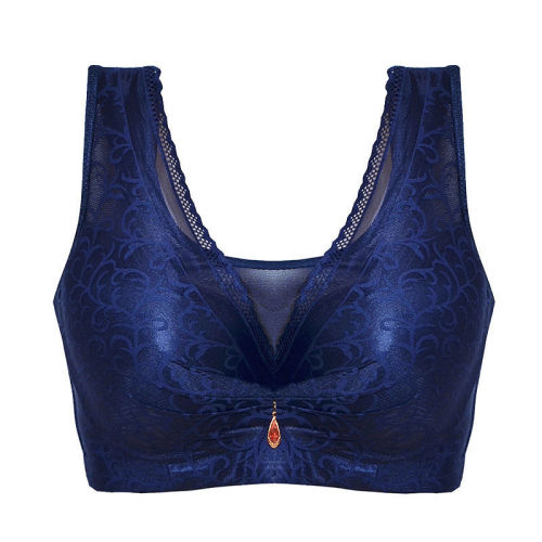 Large size bra summer push-up adjustable bra for fat mm women sexy lace anti-exposure thin bra