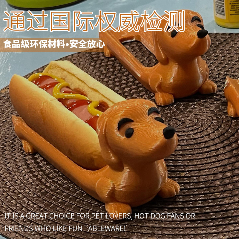 Venta caliente transfronteriza Amazon nuevo Dachshund Tray Dachshund Dog Puppy Bandeja Sandwich Plato Decoración