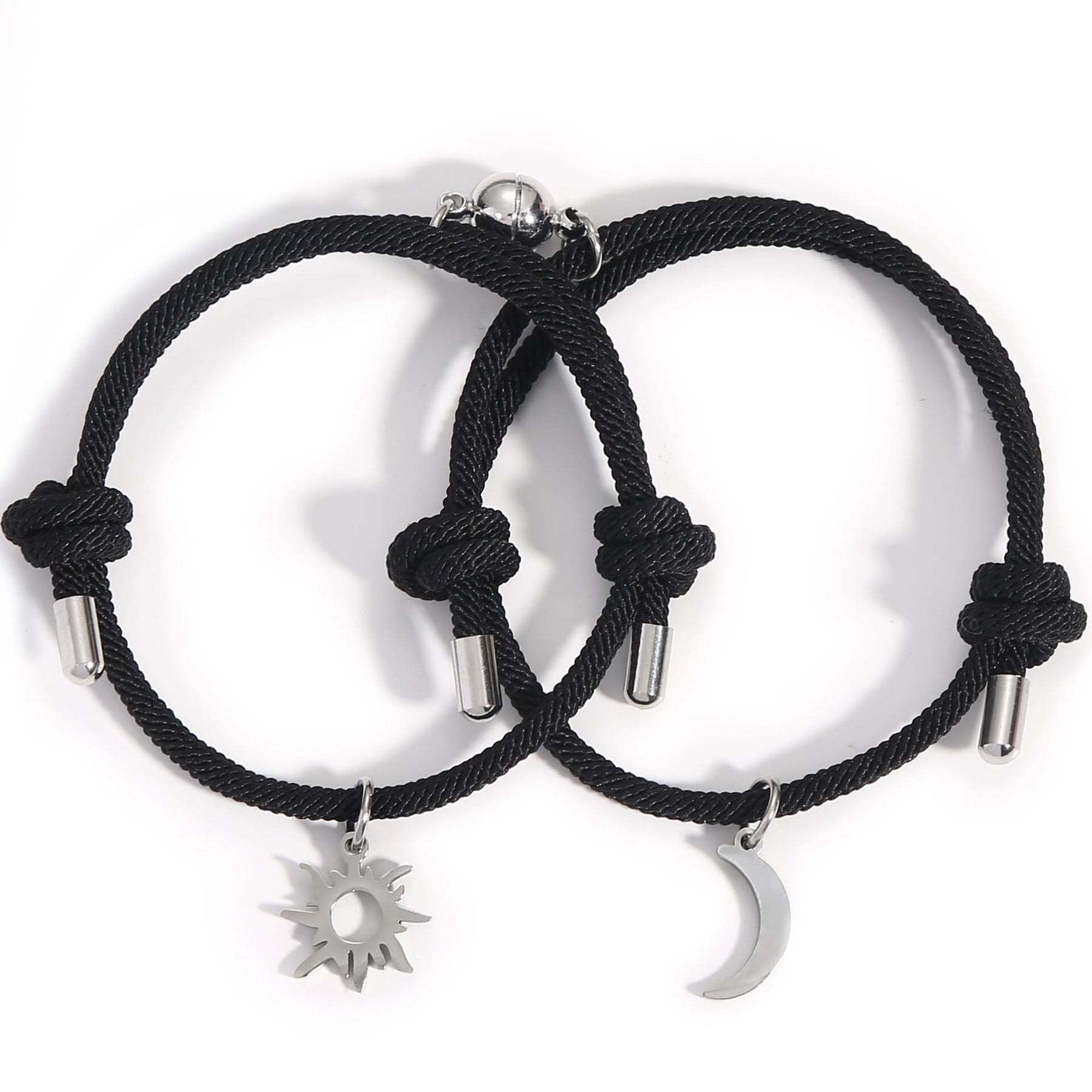 Einfacher Stil Mond Legierung Flechten Paar Unisex Armbänder display picture 5