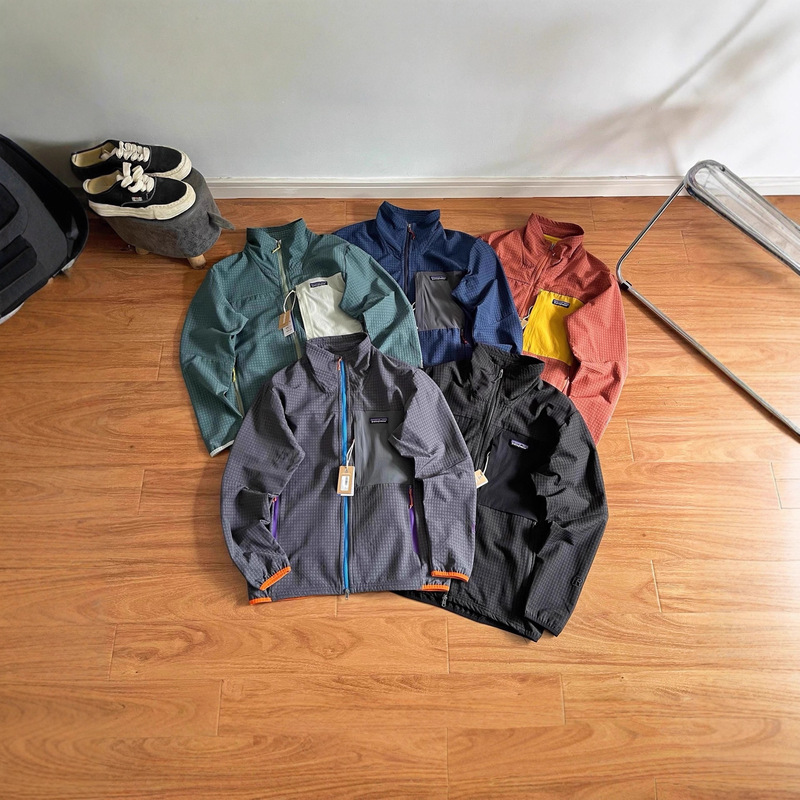 Pata m's R2 Jacket Techface Hoody Outdoor Windproof and Water-Repellent Soft Shell Stand Collar Zipper Pata m's R2 Jacket Techface Hoody Outdoor Windproof and Water-Repellent Soft Shell Stand Collar Zipper