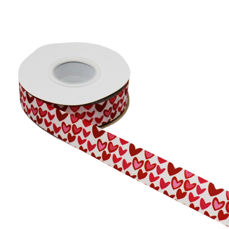 Cinta de la decoración de la boda cinta de la flor del regalo de Qixi 2,5 CM día de San Valentín embalaje cinta de hilo