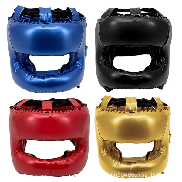 Boxing Head Protection Helmet with Closed Nose Guard for Adults, Full Surround Protection for Sanda, Muay Thai, and Boxing