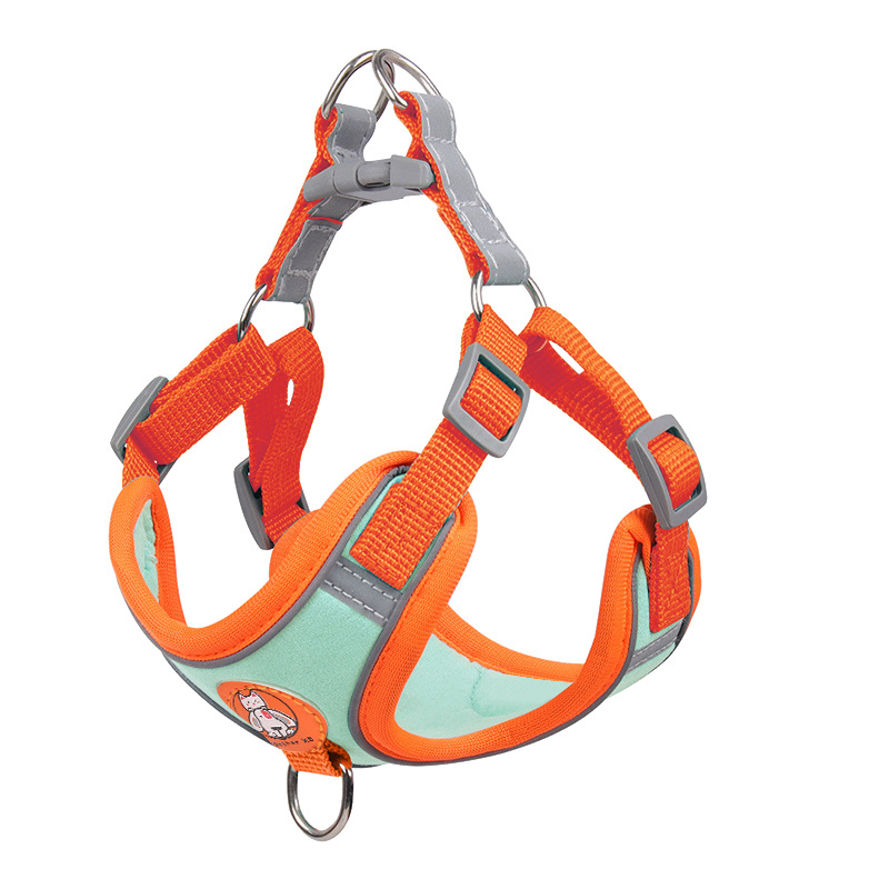 Amazon popular suministros para mascotas perro correa de pecho traje al por mayor de gamuza reflexivo perro caminando cuerda