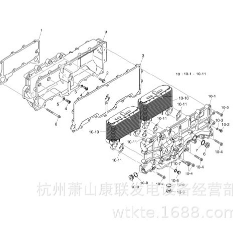 90CM855六角法兰螺栓DP222CC 斗山