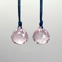 彩色40mm水晶球吊坠120切面玻璃球珠帘水晶灯饰球配件