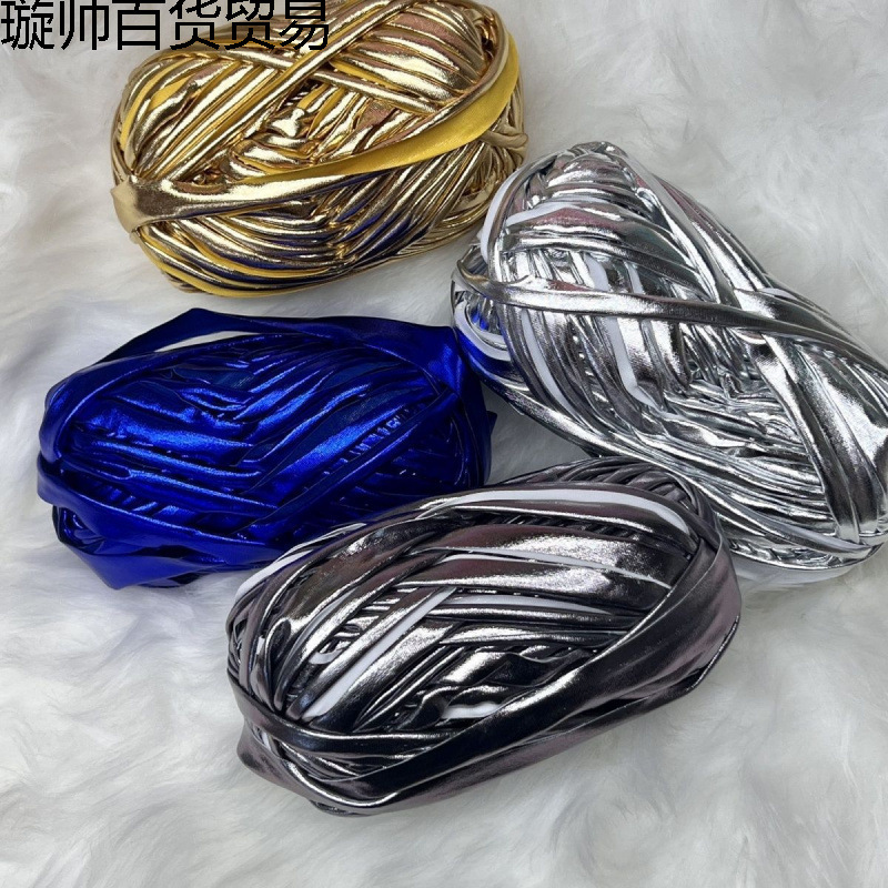 银色布条线 金属风布条线 新款银色金色布条线 朋克感布条线批发